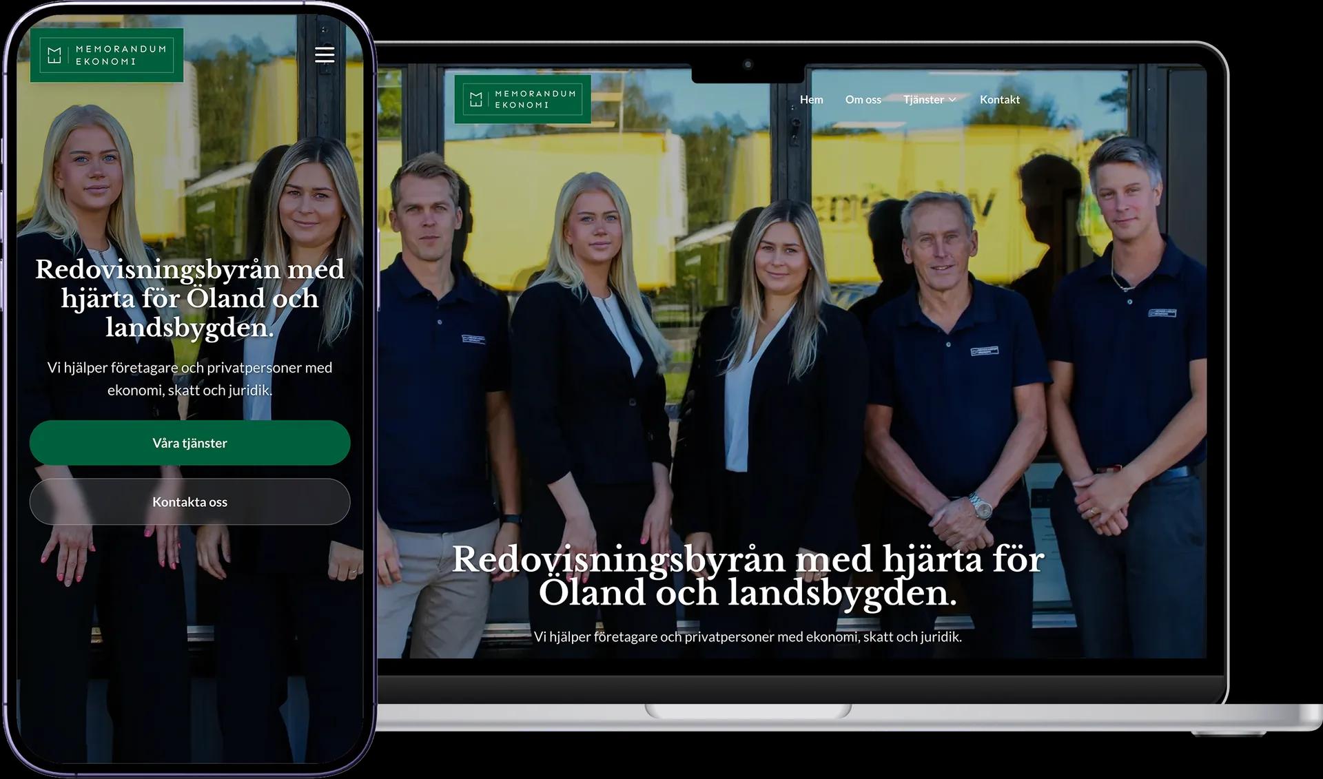 Memorandum Ekonomi hemsida